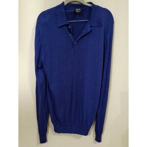 Jos.A  Bank Signature Collection 100&% Silk Dark Blue SZ M